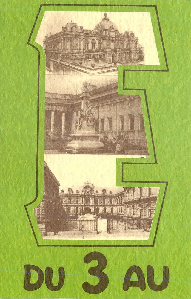 Place de la Bourse — Hôtel de Ville — Musée des Beaux-Arts — Événement du 3 au 5 - Recto