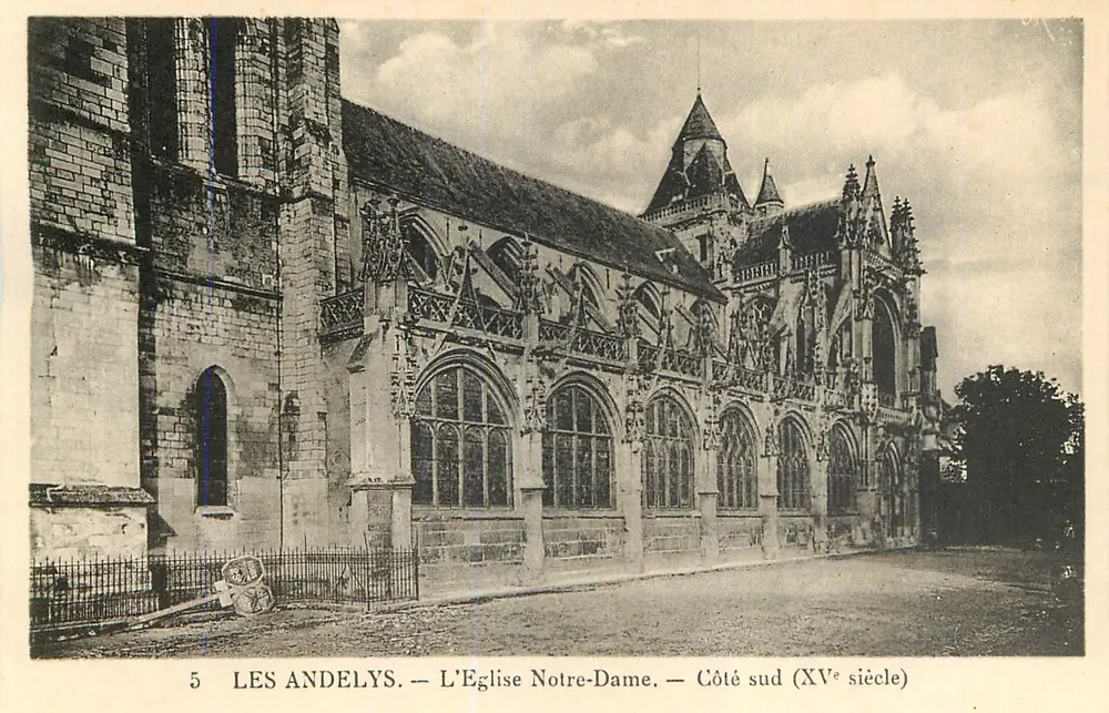 Les Andelys — Kirche Notre-Dame — Südseite (15. Jahrhundert) - Vorderseite