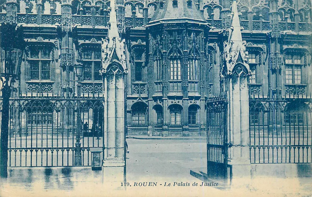 Rouen — O Palácio de Justiça — editor desconhecido, n° 119 - Frente
