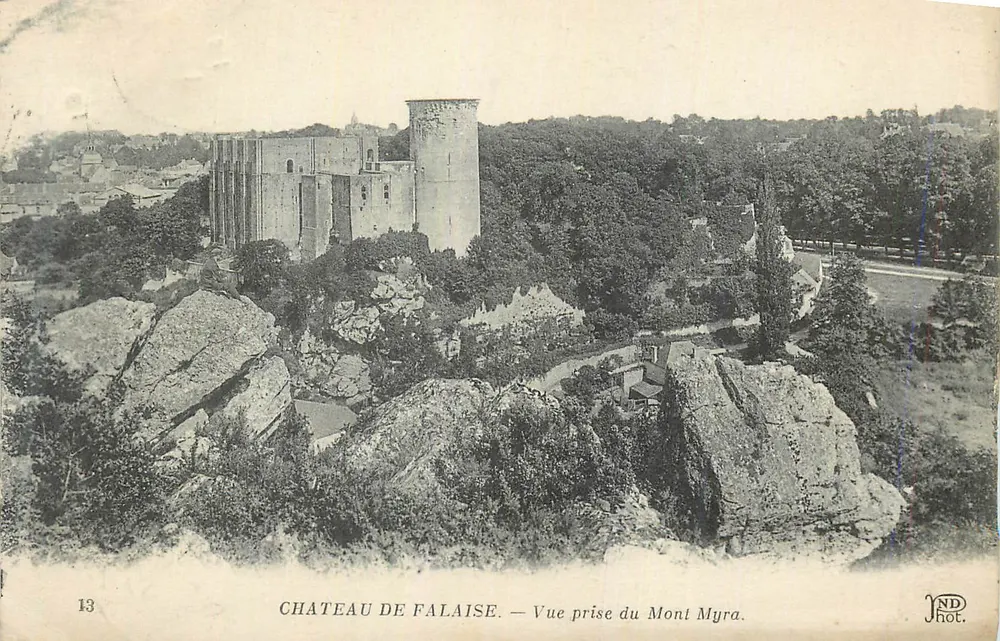 Schloss Falaise — Ansicht vom Mont Myra — IND Phot. - Vorderseite