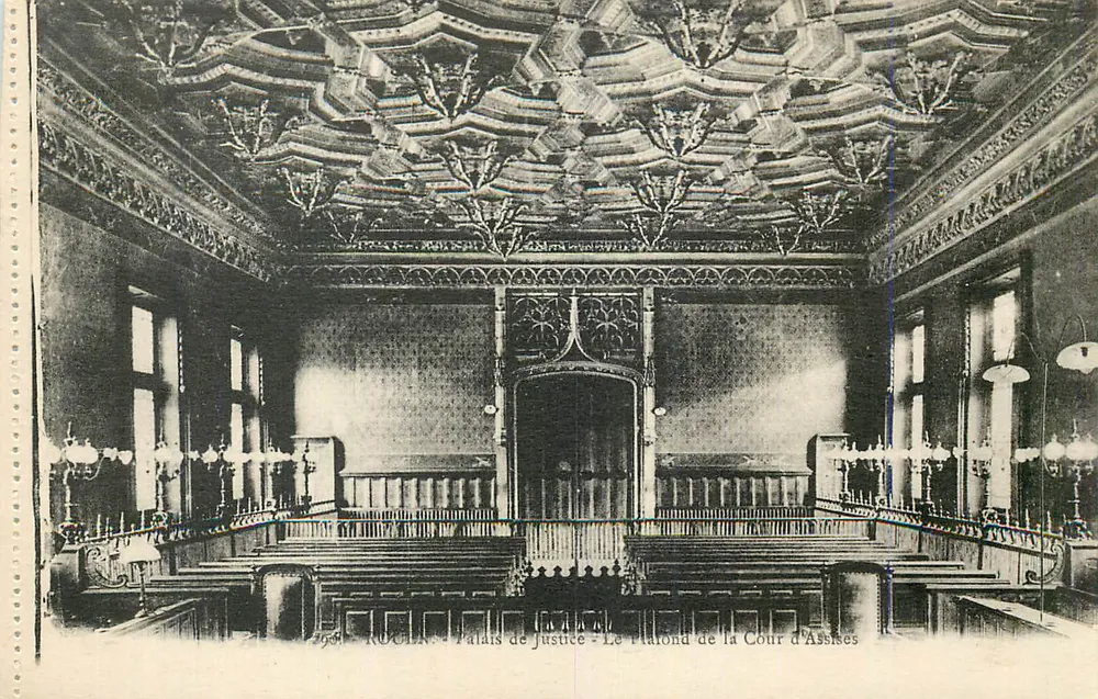 Roubaix - Palais de Justice - Le Plafond de la Cour d'Assises - Recto