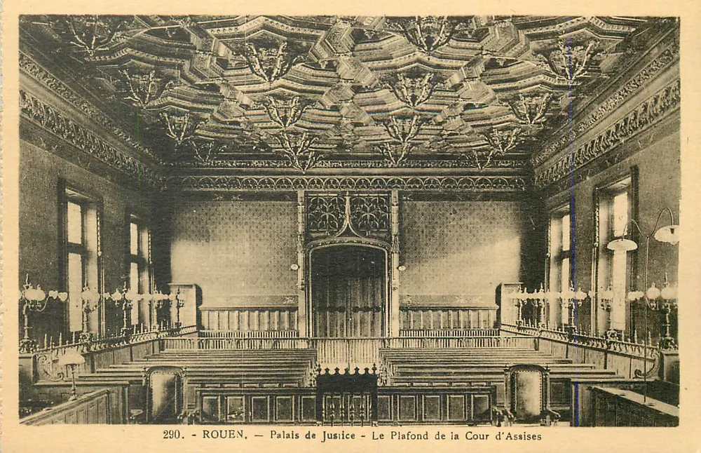 Rouen — Palais de Justice — Le Plafond de la Cour d'Assises - Recto