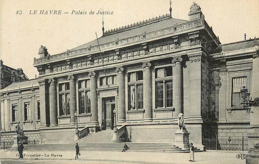 Le Havre — Palácio de Justiça — G. Forestier - Le Havre - Frente
