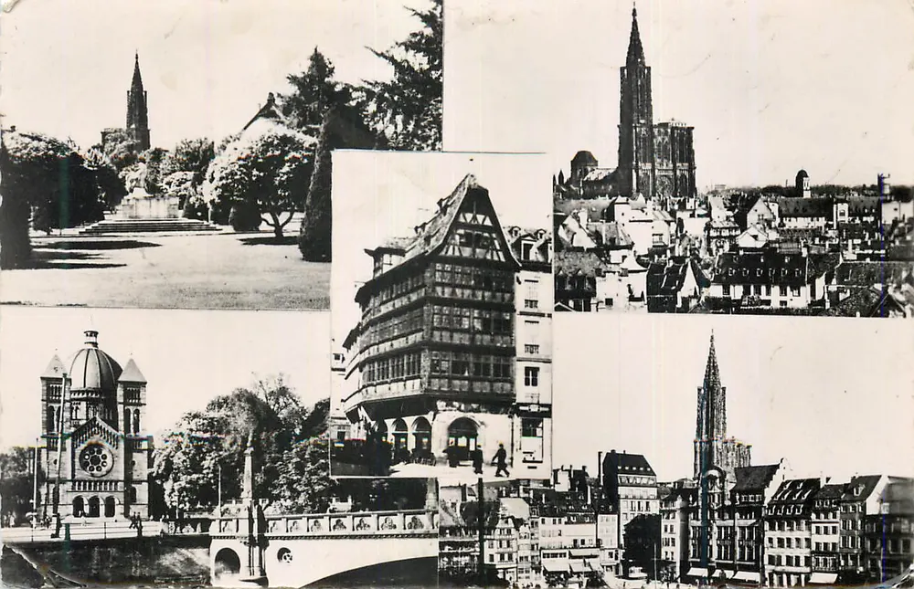 Strasbourg — vista panorâmica — editor não identificado - Frente