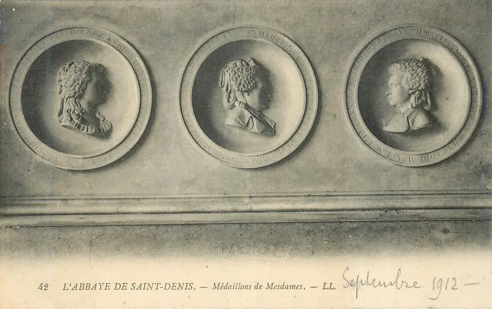 A ABBEIA DE SAINT-DENIS — Médaillons de Mesdames — LL. — n°42 - Frente