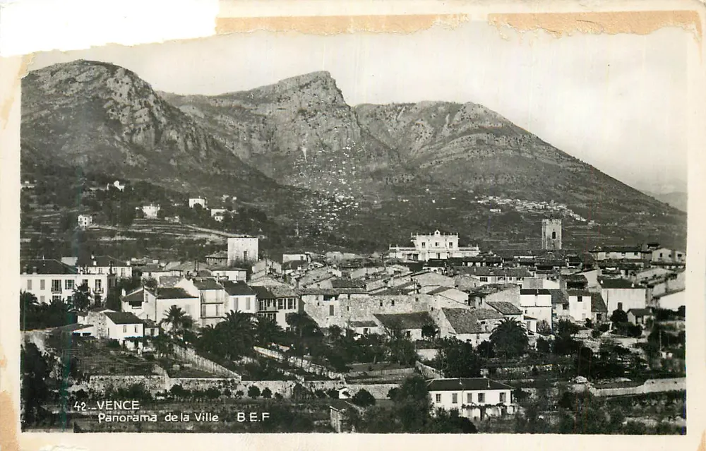 Vence — Panorama miasta — B.E.F. n°42 - Awers