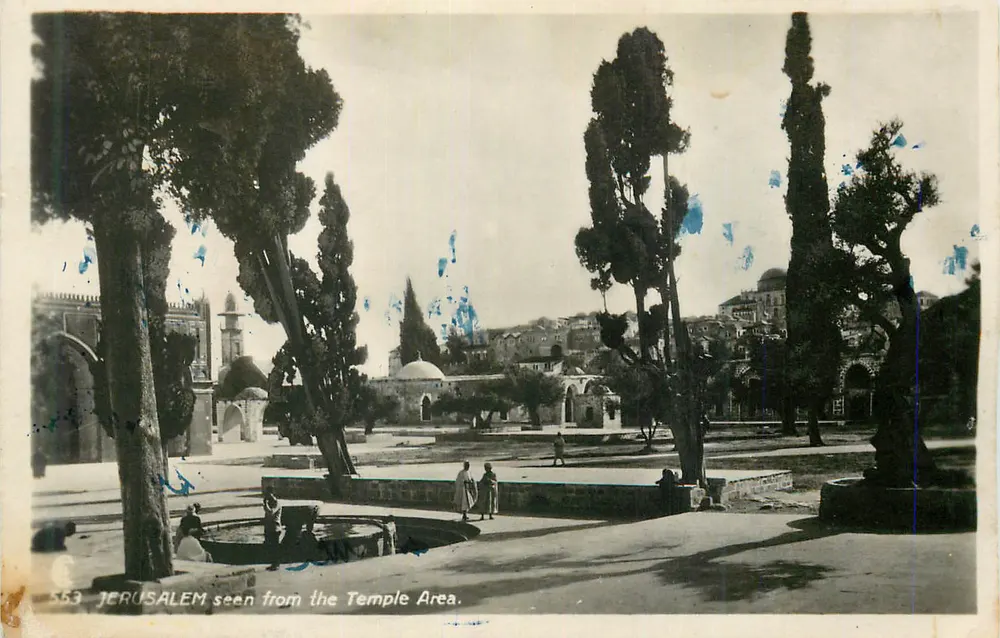 Jerusalém vista da área do Templo — n° 553 — editor não visível - Frente
