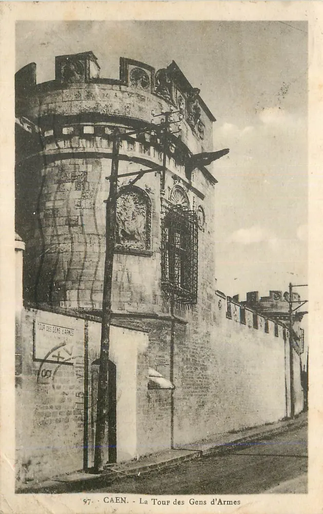 Caen — La Tour des Gens d'Armes — éditeur imprimeur non visible, n° de série 97 - Frente