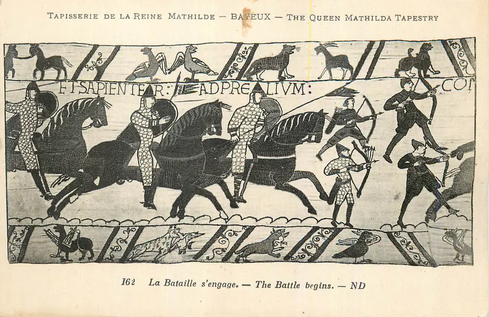 Tapisserie der Königin Mathilde — Bayeux — Die Tapisserie der Königin Mathilde — Szene 162 - Vorderseite