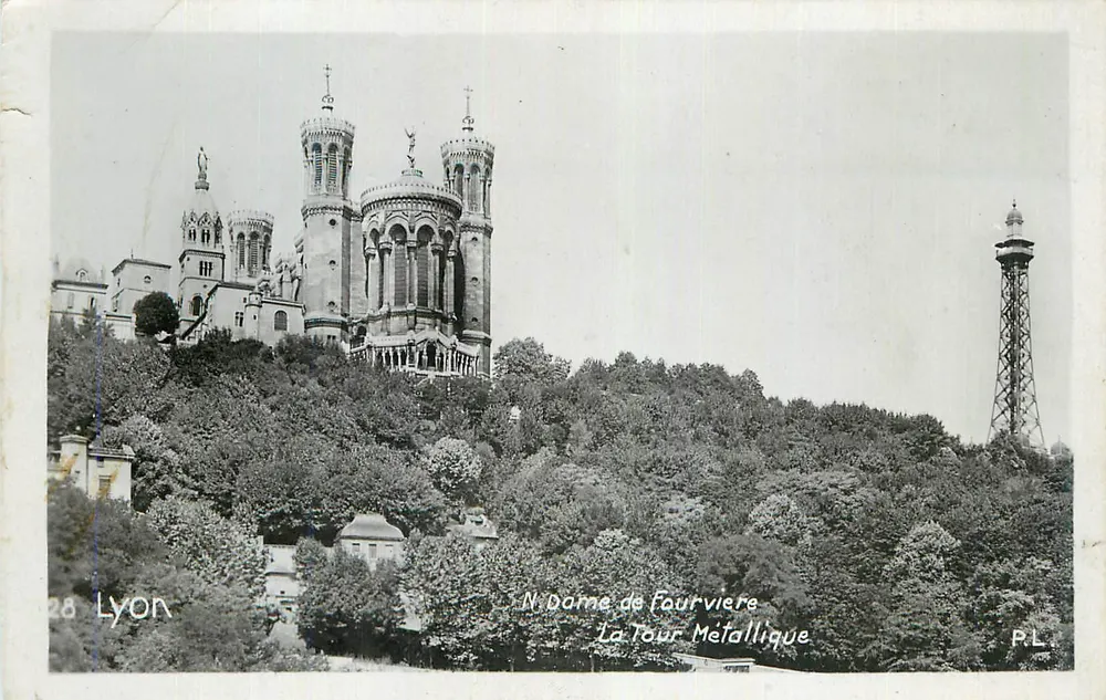 Lyon — Dôme de Fourvière et la Tour Métallique — P.L. n°28 - Recto