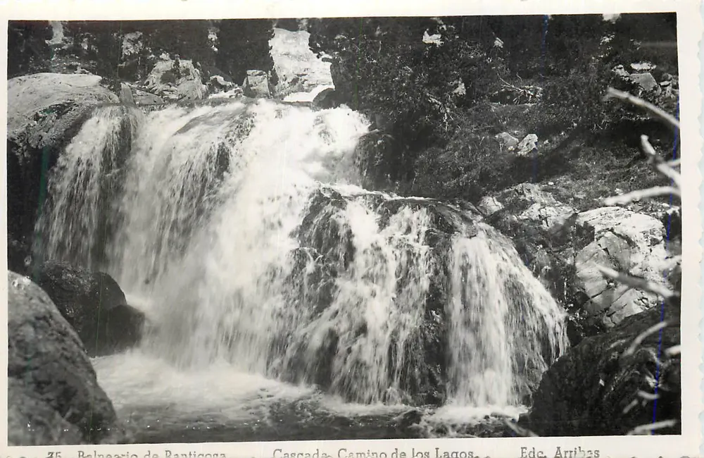 Cascata Camino de los Lagos — Bolnario de Banticosa — Ed. Arribas, n° 75 - Frente