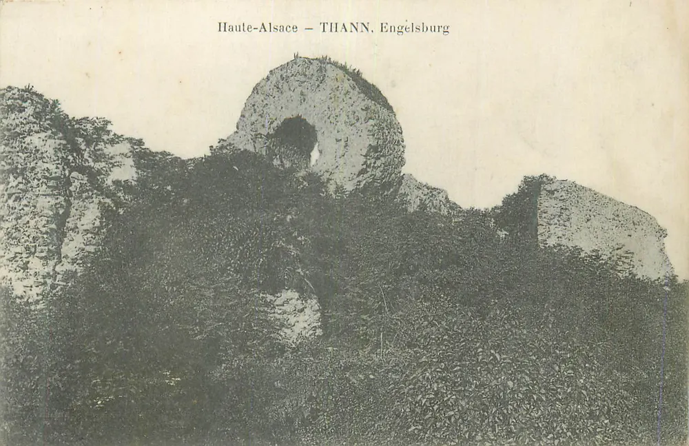 Engelsburg em Thann — Alta Alsácia — editor e número de série não legíveis - Frente
