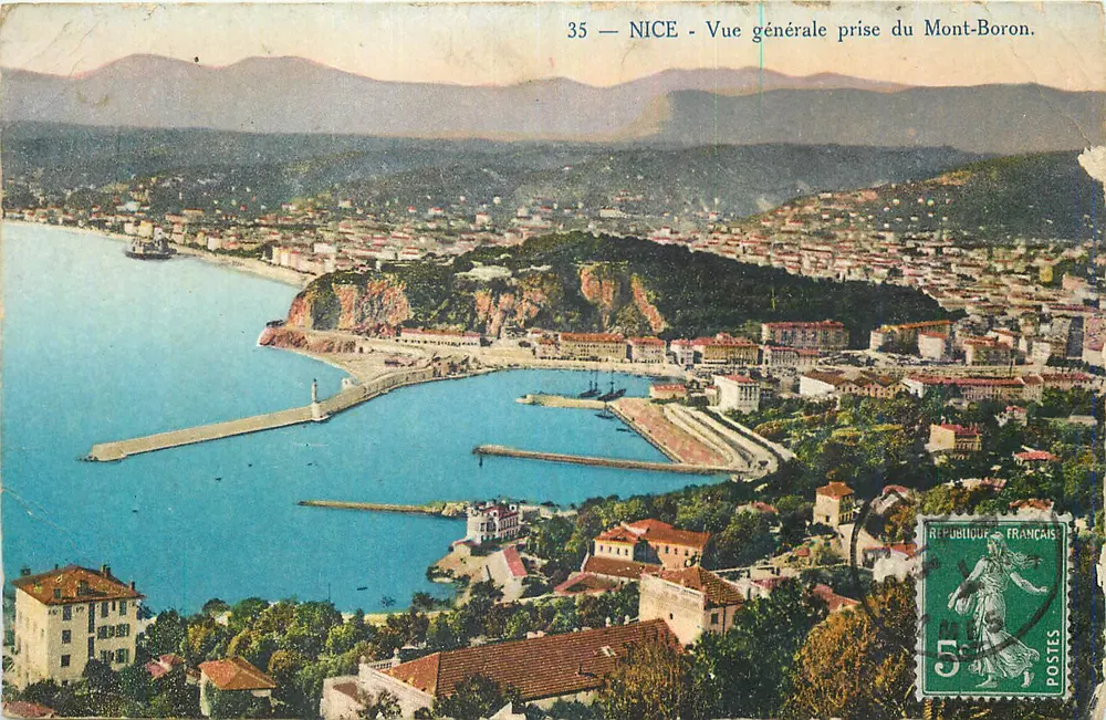 NICE - Vista geral tirada do Mont-Boron — série 35 — editor não visível - Frente