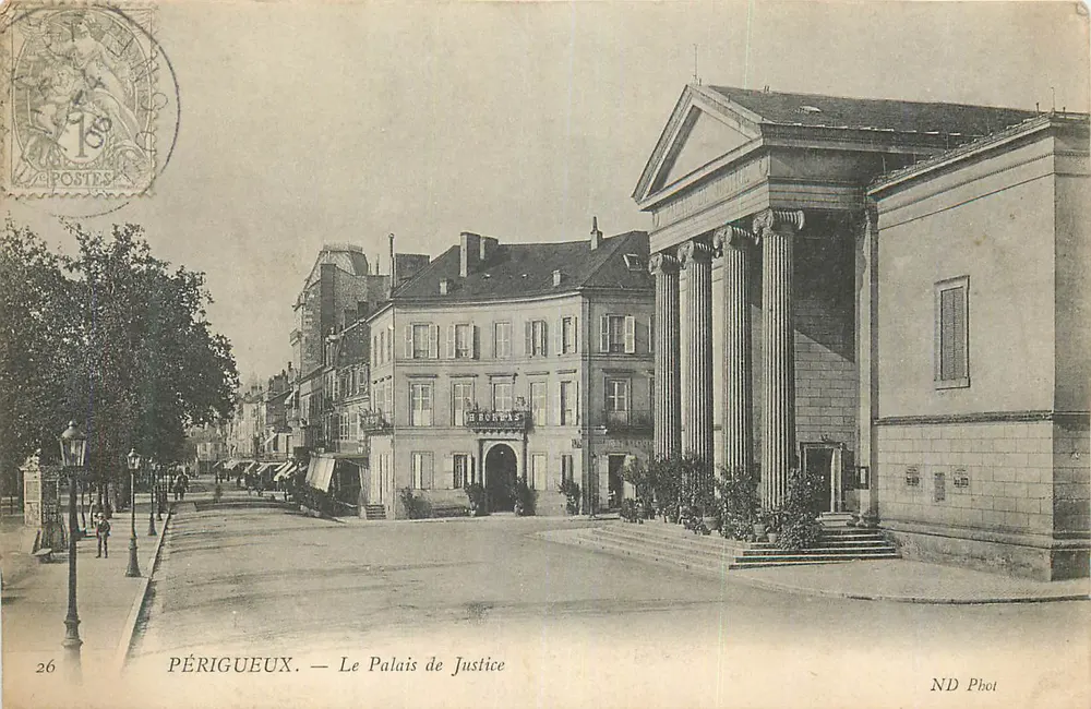 Périgueux — Het Paleis van Justitie — ND Phot - Voorkant