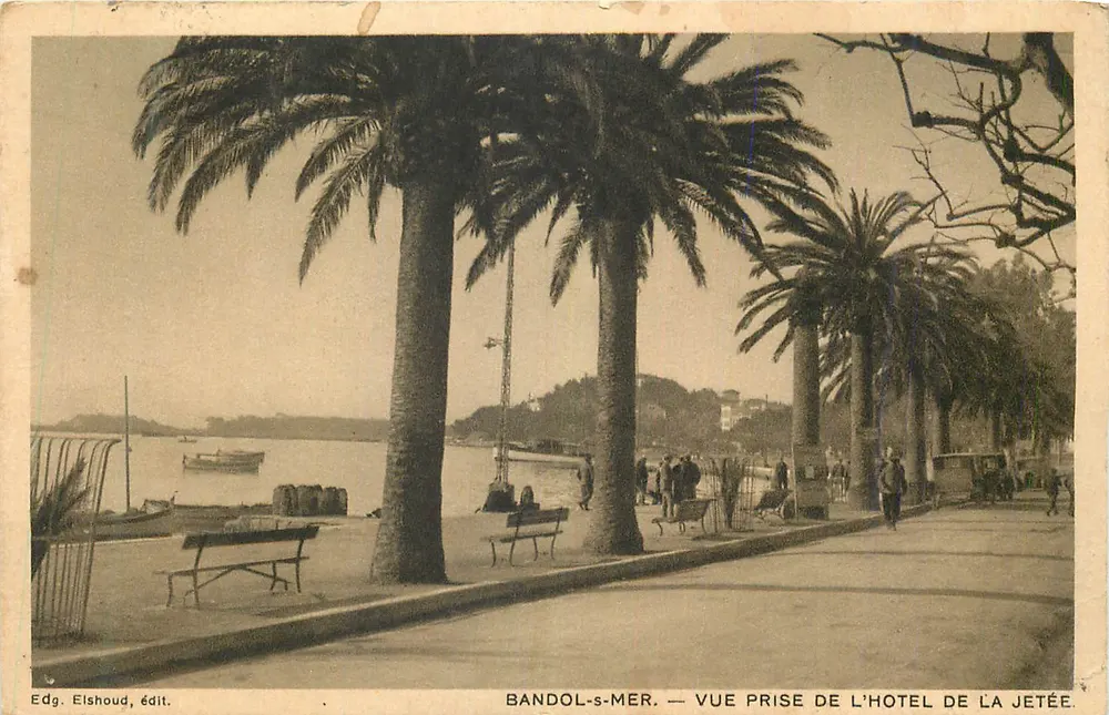 Bandol-s-Mer — Ansicht vom Hotel an der Mole — Edg. Elshoud, Verlag - Vorderseite