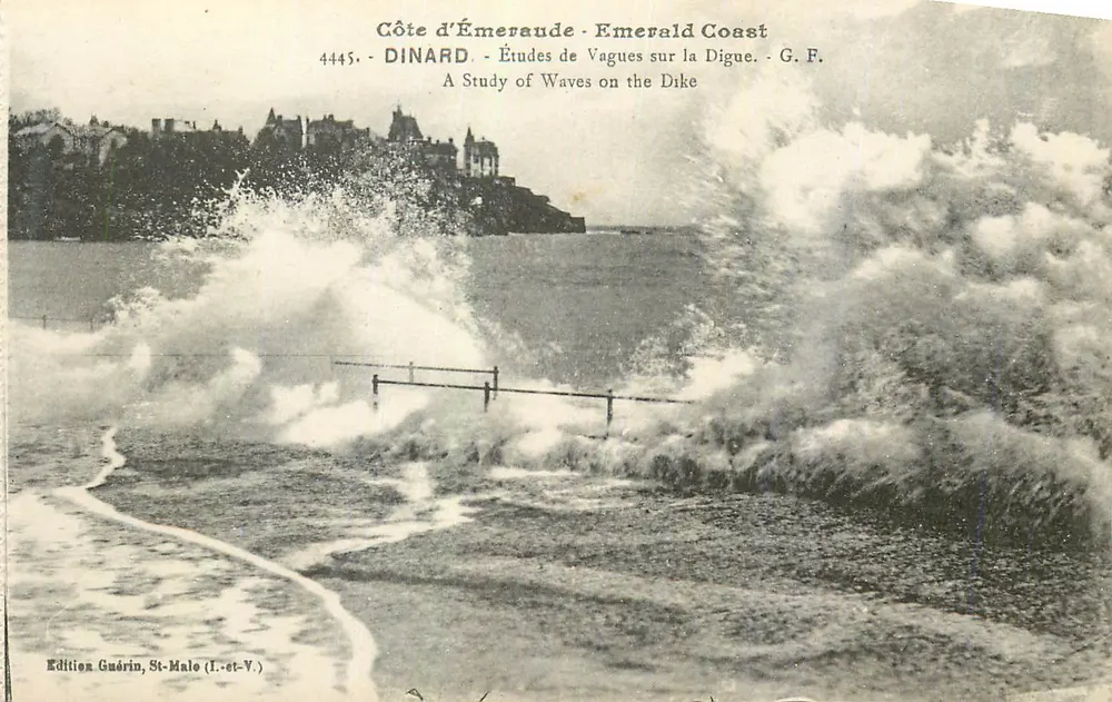 Côte d'Émeraude - Emerald Coast - Studien zu Wellen an der Mole - G. F. - Vorderseite