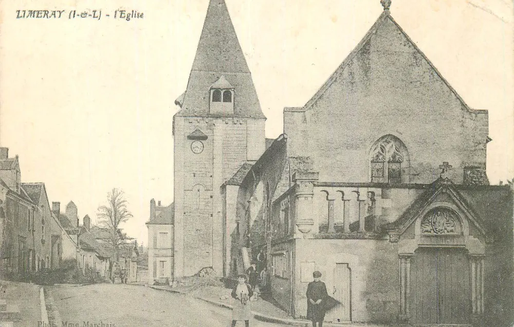 Limeray (I.-c.-L.) — l'Église — Phot. Mme Marchais - Frente
