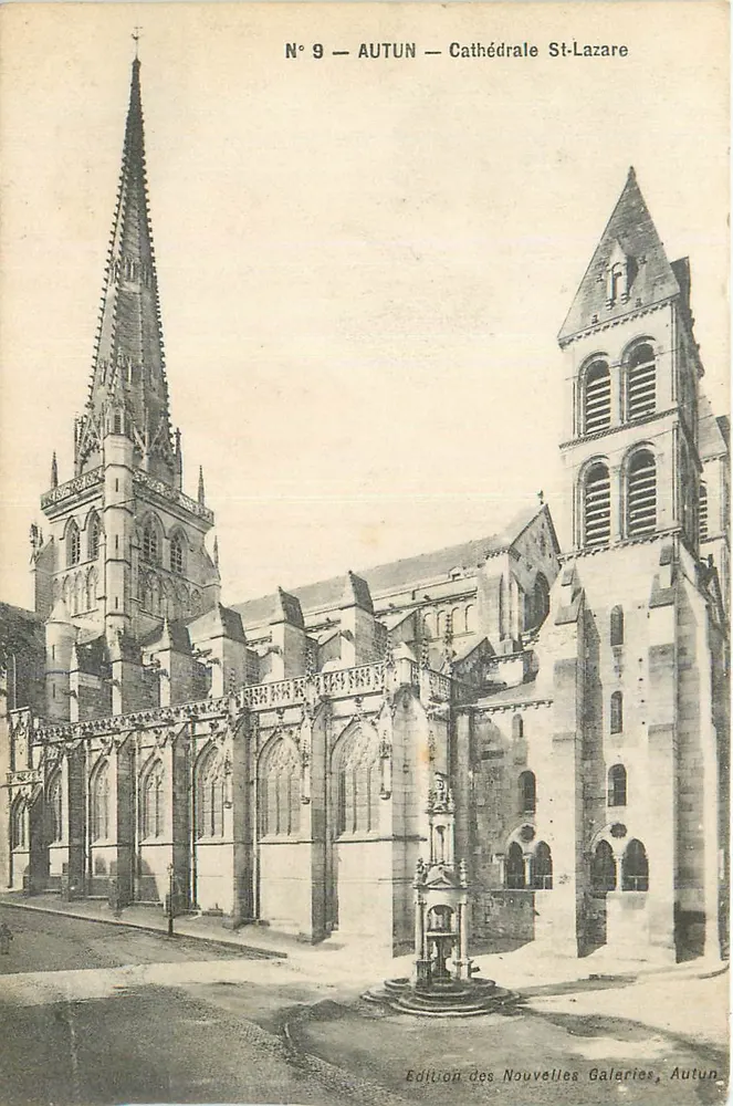Autun — Catedral St-Lazare — Edição das Novas Galerias, Autun - Frente