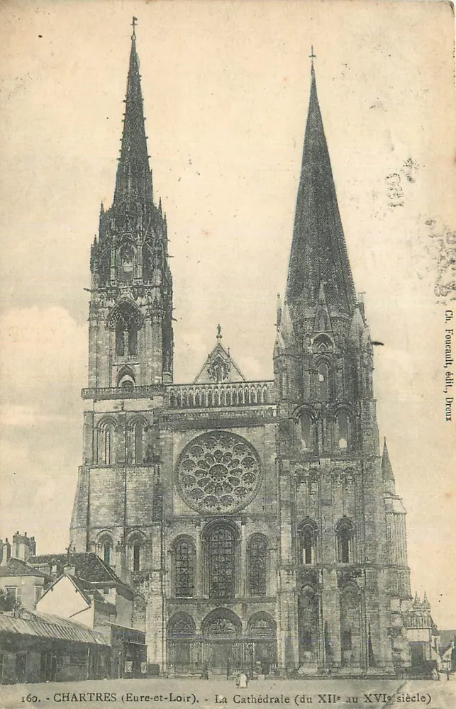 Chartres (Eure-et-Loir) — Die Kathedrale (von dem 12. bis 16. Jahrhundert) — Ch. Foucault, Verlag, Dreux - Vorderseite
