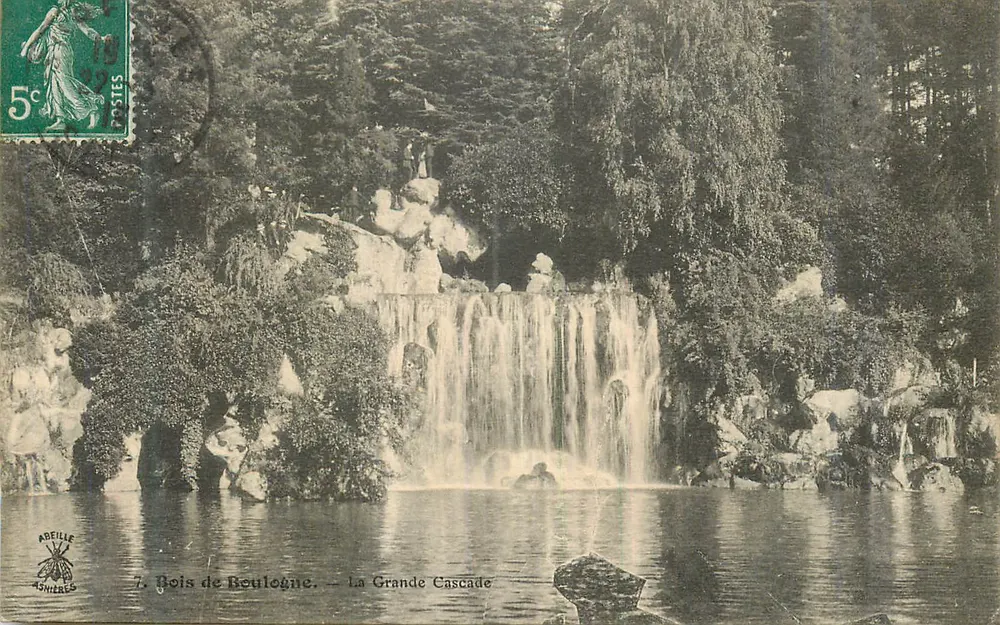 Bois de Boulogne — A Grande Cascata — Abeille & Snières - Frente