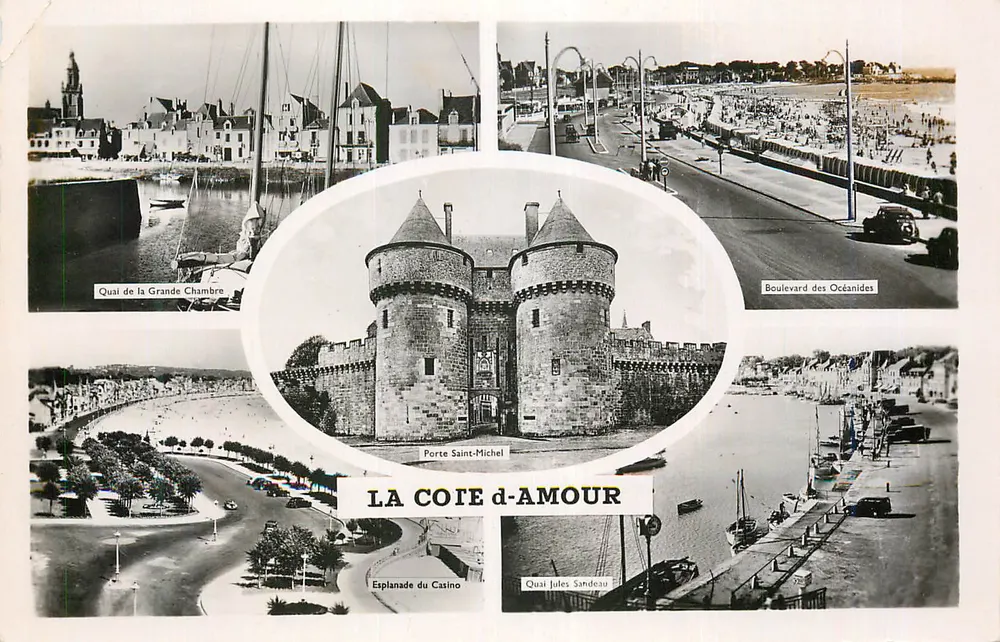 Die Liebe Küste — Tor Saint-Michel, Quai der Grande Chambre, Boulevard des Océanides — Panoramablick - Vorderseite