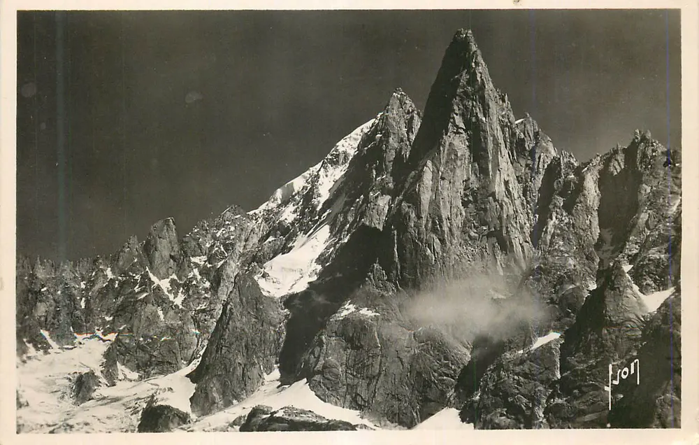 Aiguille du Midi — Mont Blanc — éditeur F. Son - Recto