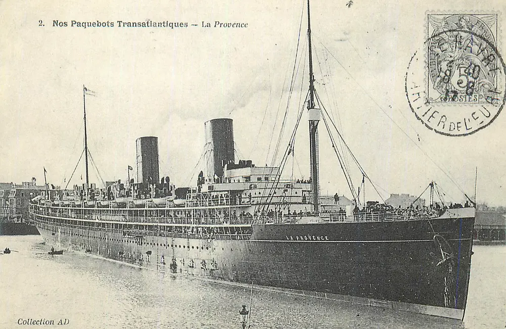 La Provence — Nos Paquebots Transatlantiques — Collection AD - Recto