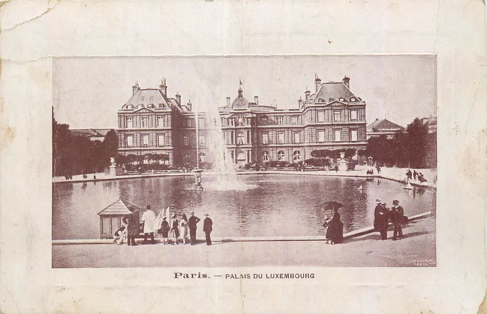 Parijs — Paleis van Luxemburg — J. A. G. Paris - Voorkant