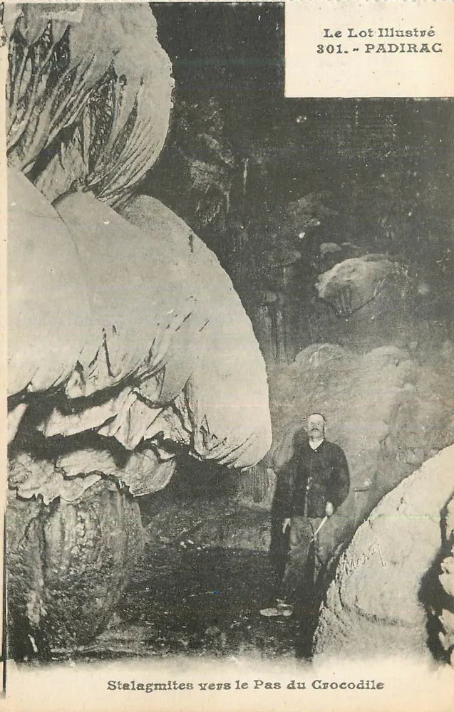 Stalagmiten am Pas du Crocodile — Padirac — Le Lot Illustré n°301 - Vorderseite