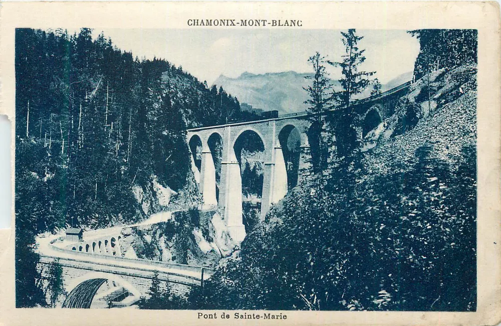 Chamonix-Mont-Blanc — Ponte de Sainte-Marie — editor não visível - Frente
