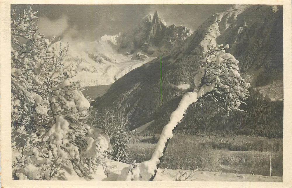 Monte Branco — vista invernal — editor não identificável - Frente