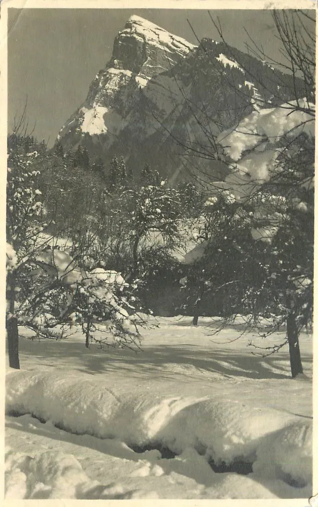 Schneebedeckte Berg — Winteransicht — Unbekannter Verlag - Vorderseite