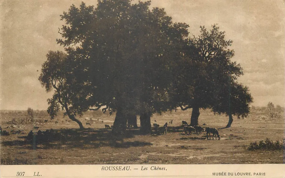 Os Carvalhos — Rousseau — Museu do Louvre, Paris - Frente
