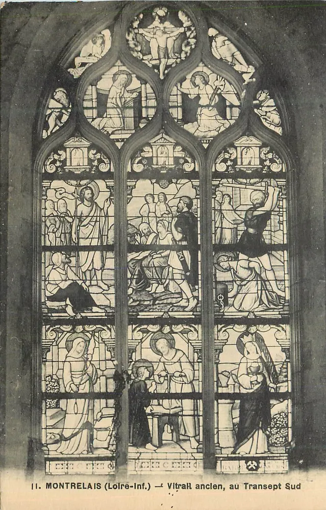 Montrevelais (Loire-Inf.) — Altes Fensterbild, im Südtransept - Vorderseite