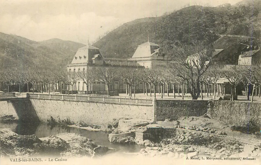 VALS-les-BAINS - Het Casino — J. Mazat, L. Marquand, opvolger, Aubenas - Voorkant