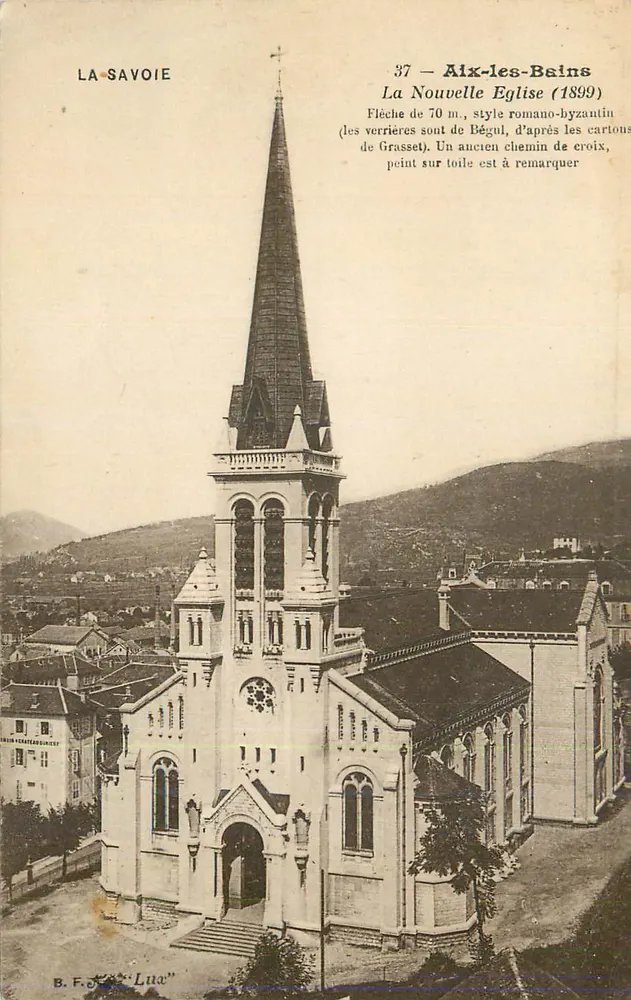 Aix-les-Bains — Die Neue Kirche (1899) — B.F. Lua - Vorderseite