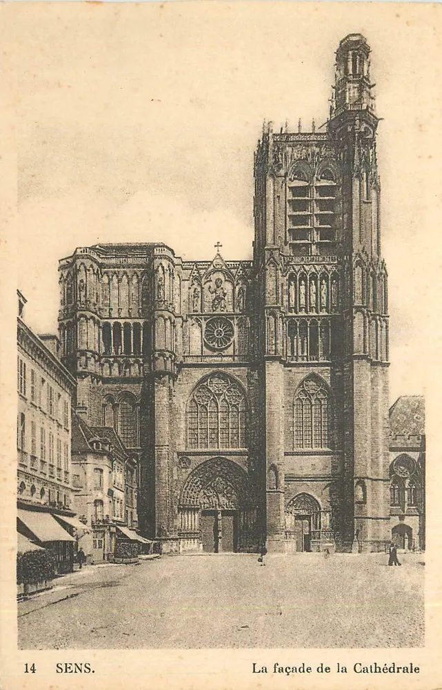 Sens. A fachada da Catedral — editor desconhecido, n° 14 - Frente