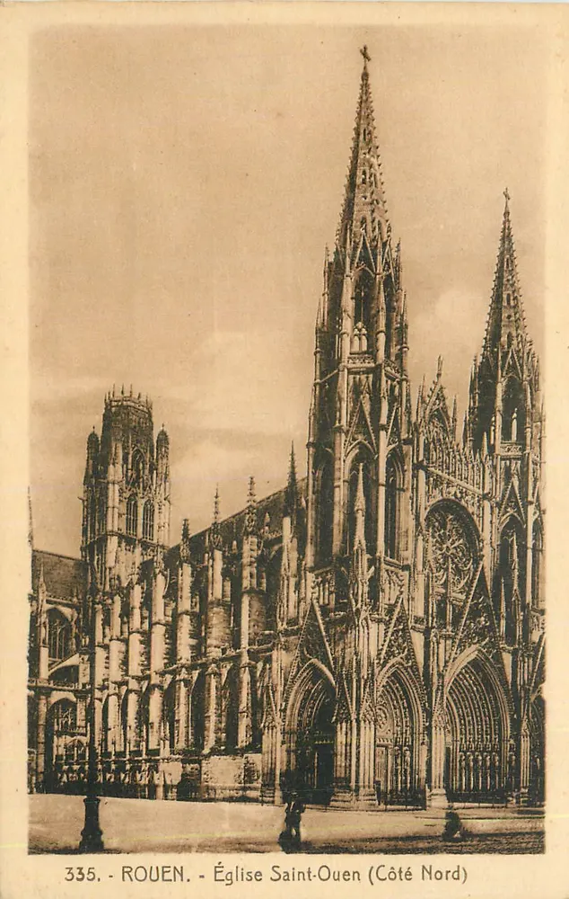 Rouen - Kirche Saint-Ouen (Nordseite) - 335 - Vorderseite