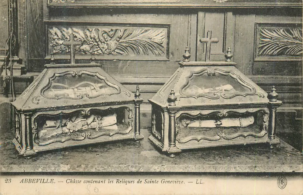 Abbeville — Reliktenkasten mit den Reliquien der Heiligen Geneviève — LL. n°23 - Vorderseite