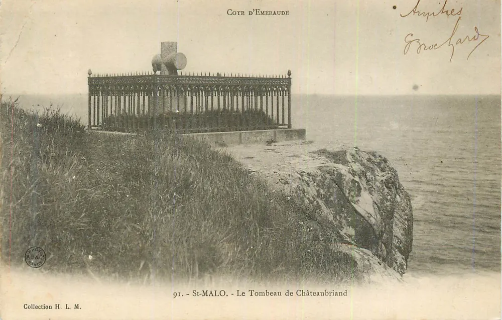 St-Malo - Das Grab von Châteaubriand — Côte d'Émeraude, Verleger A. BAC - Vorderseite