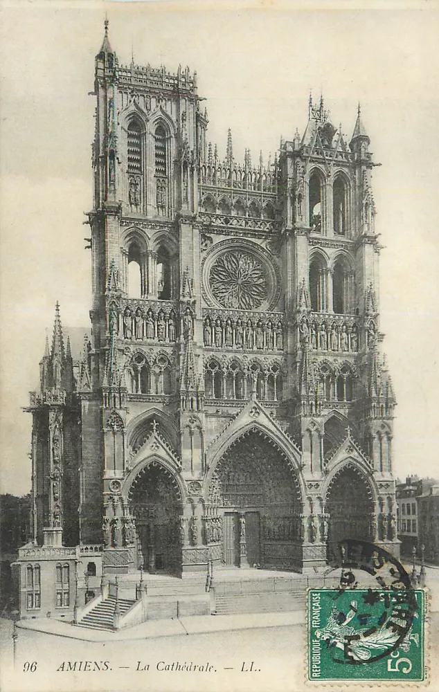 Amiens — A Catedral — LL. — Editora LL., n° 96 - Frente