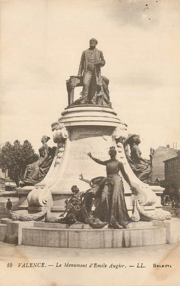 Valence — Pomnik Émile'a Augiera — LL. Selecta - Awers