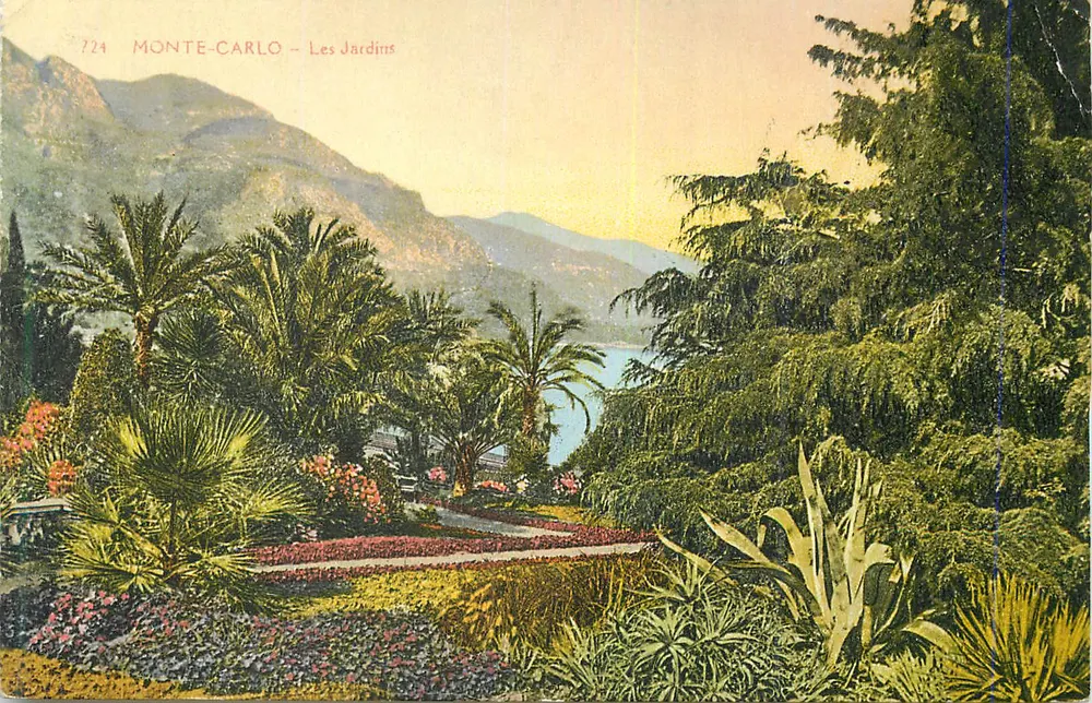 Monte-Carlo — Ogrody — Wydawca anonimowy, n° 724 - Awers
