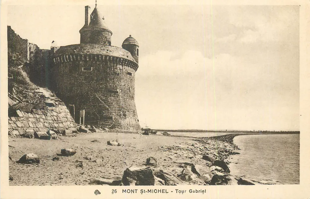 Mont-Saint-Michel — Torre Gabriël — editor F. L. B. n°26 - Frente