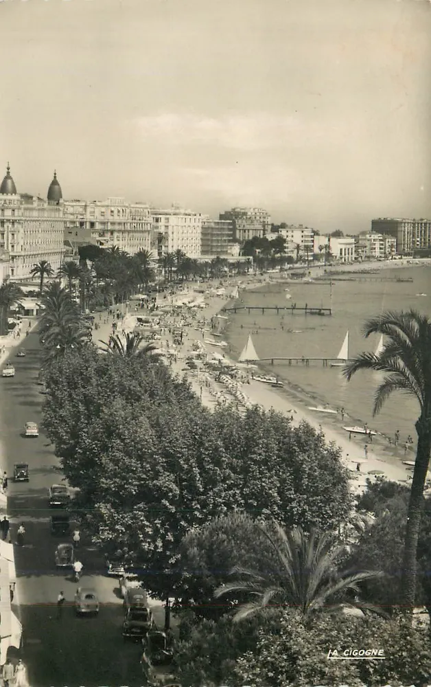 Vue de la Promenade des Anglais à Nice — La Cigogne, éditeur - Recto