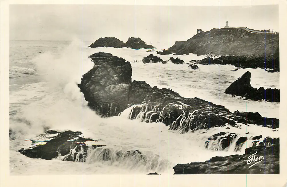 Felsenstrand am Meer — Florès, Verlag Florès - Vorderseite