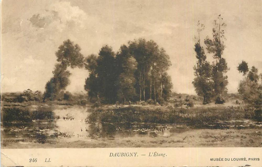 Daubigny — L'Étang — Musée du Louvre, Paris - Frente