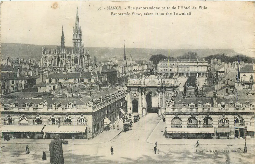 NANCY - Panoramablick vom Rathaus — Imprimeries Réunies de Nancy, n°35 - Vorderseite