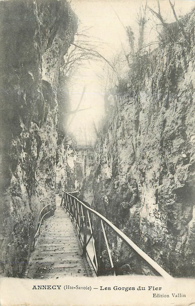 ANNECY (Hte-Savoie) — Les Gorges du Fier — Edition Vallin - Vorderseite