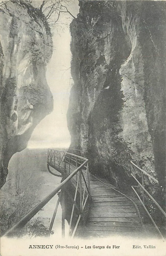 ANNÉCY (Hte-Savoie) ~ Die Schluchten des Fier — Verlag Vallin - Vorderseite